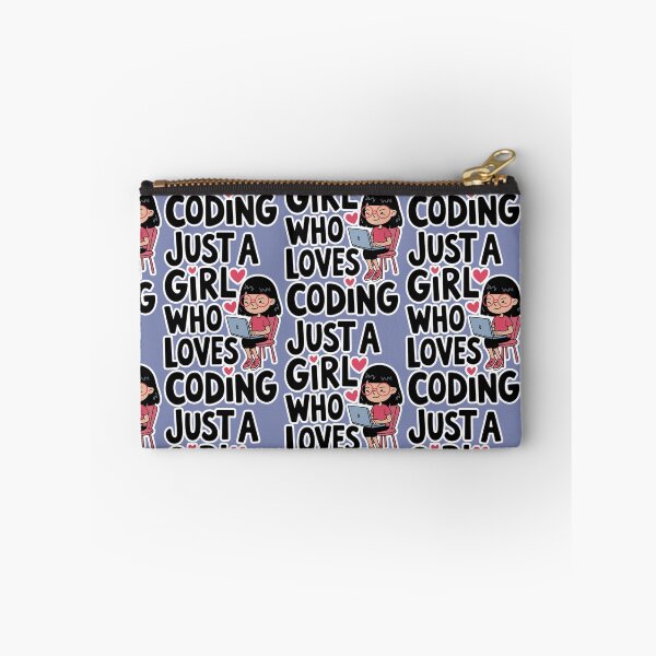 Item preview, Just A Girl Who Loves Coding designed and sold by ZooStateofMind.