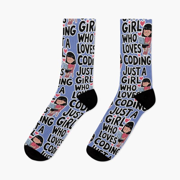 Item preview, Just A Girl Who Loves Coding designed and sold by ZooStateofMind.