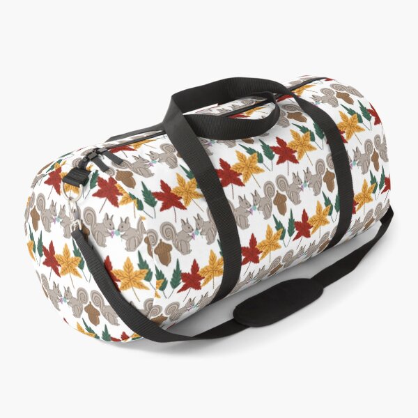Item preview, Cute Autumn Squirrels – Whimsical Woodland Animal Pattern with Acorns, Flower & Fall Leaves designed and sold by Studio Delulu.