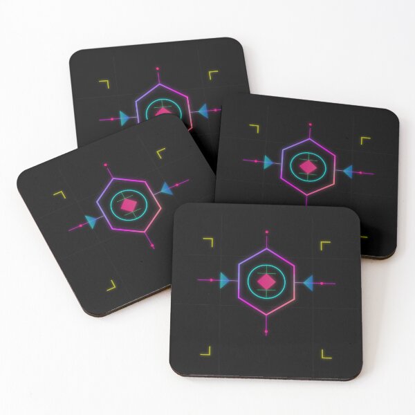 Item preview, Neon Cyber Geometric Design - Futuristic Glowing Tech Pattern designed and sold by Pickmash.