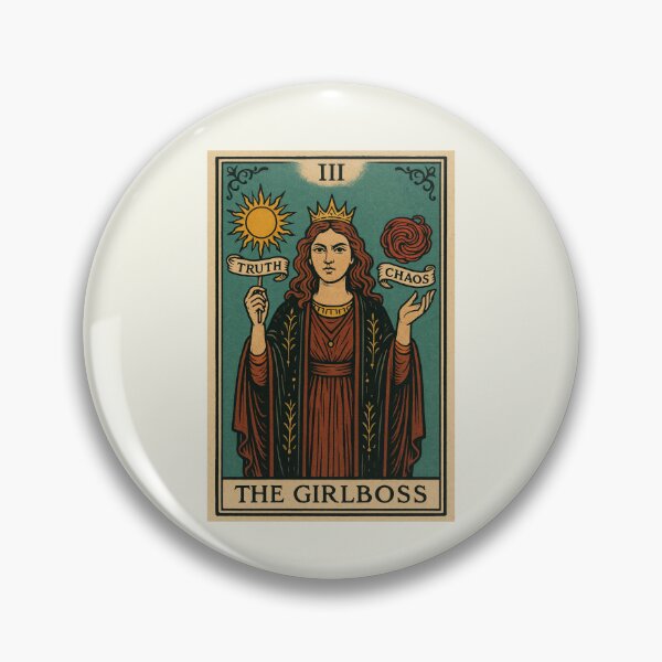 Item preview, The Girlboss Tarot Card Truth Chaos Vintage designed and sold by SunfullyYours.