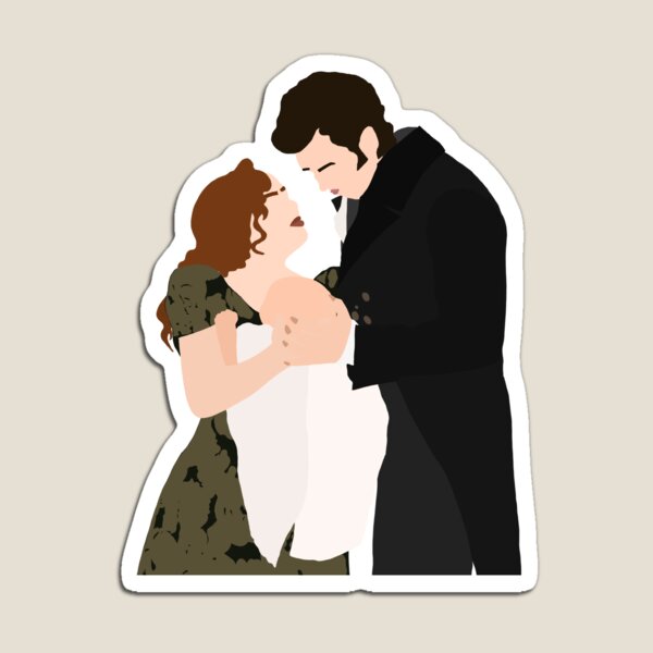 Aperçu de l'œuvre Bridgerton - Pénélope et Colin avec leur bébé créée et vendue par Bingeartstudio.