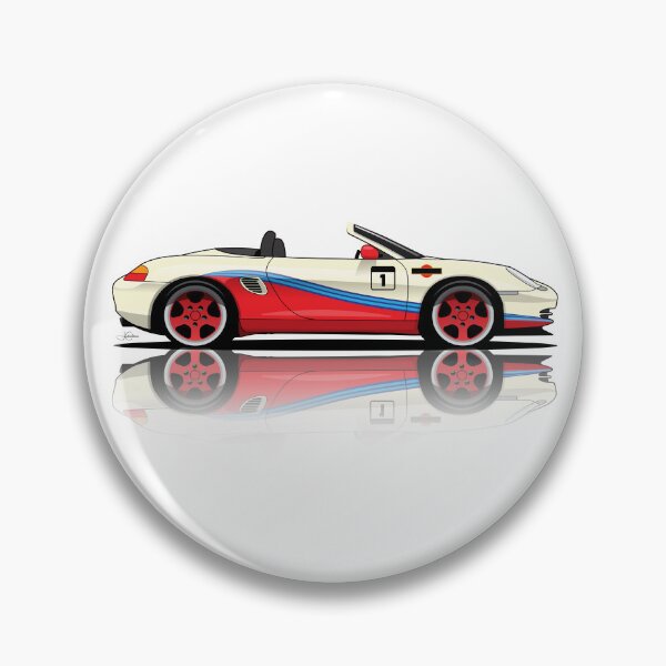 Item preview, Copy of Porsche 986 Boxster classic illustration red reflection designed and sold by blackdogshop.