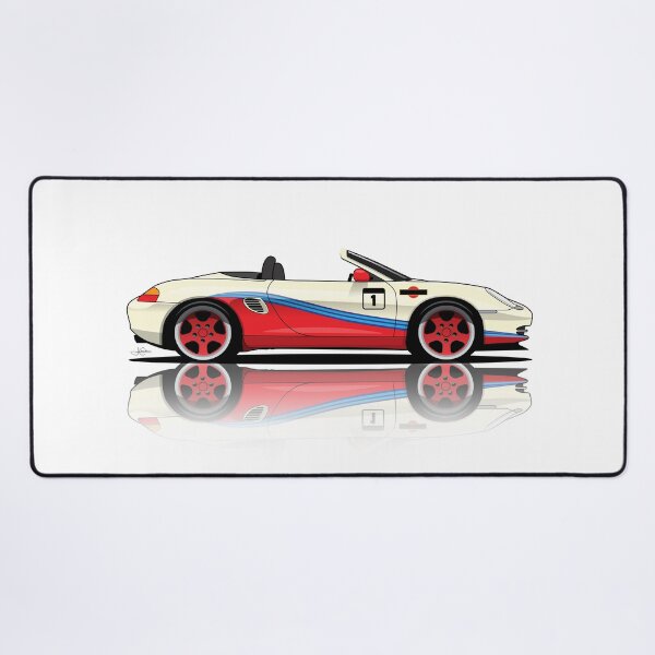 Item preview, Copy of Porsche 986 Boxster classic illustration red reflection designed and sold by blackdogshop.