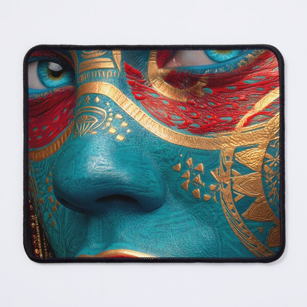 Item preview, Vibrant Artistic Face with Intricate Patterns designed and sold by Artessie.