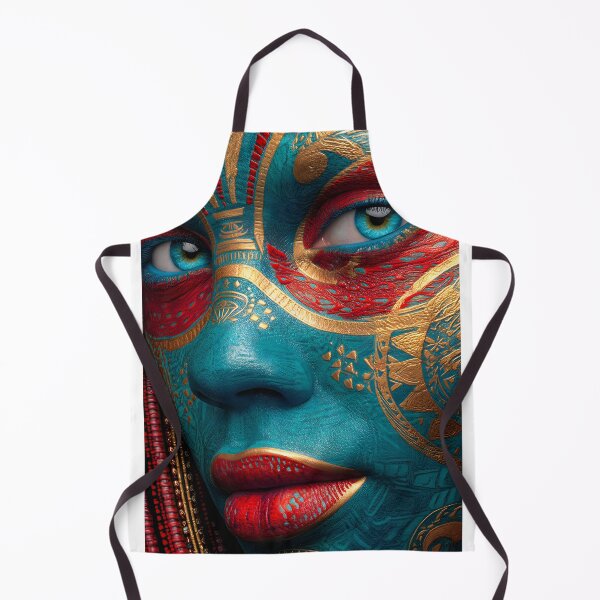 Item preview, Vibrant Artistic Face with Intricate Patterns designed and sold by Artessie.