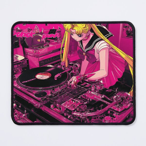 Item preview, Sailor Moon Spinning Vinyl in a Neon DJ Booth designed and sold by pastel.moonwave.
