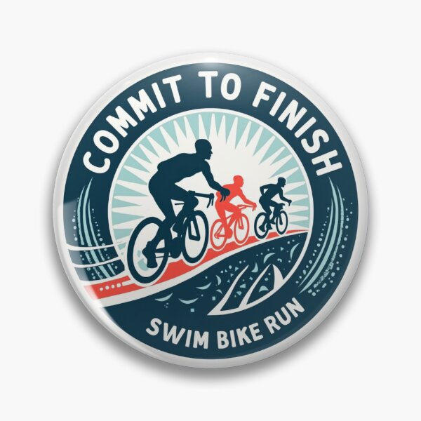 Item preview, "Commit to Finish" – Triathlon Motivation Sticker designed and sold by Triathlongram.