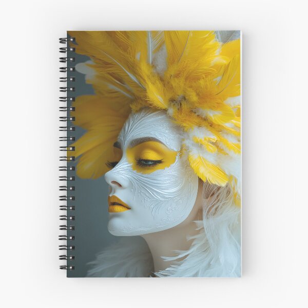 Item preview, Majestic Yellow Feathers and Artistic Masked Beauty designed and sold by Artessie.