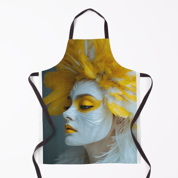 Item preview, Majestic Yellow Feathers and Artistic Masked Beauty designed and sold by Artessie.
