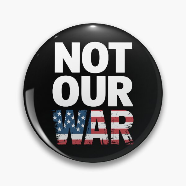 Item preview, Not Our War America Flag - Patriotic Anti-War Protest designed and sold by GraphixSpark.