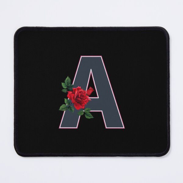 Item preview, Rose & Initial A Letter Design – Romantic Gift designed and sold by crevettedesign.