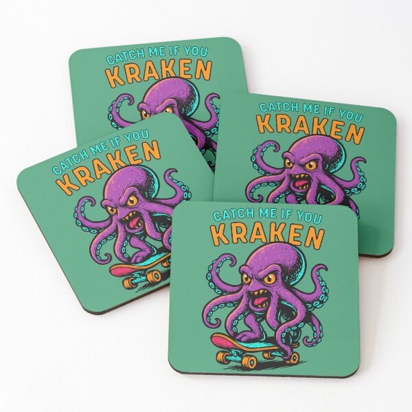 Item preview, Catch Me If You Kraken - Ocean Pun with Tentacle Attitude designed and sold by ZeroCool360.