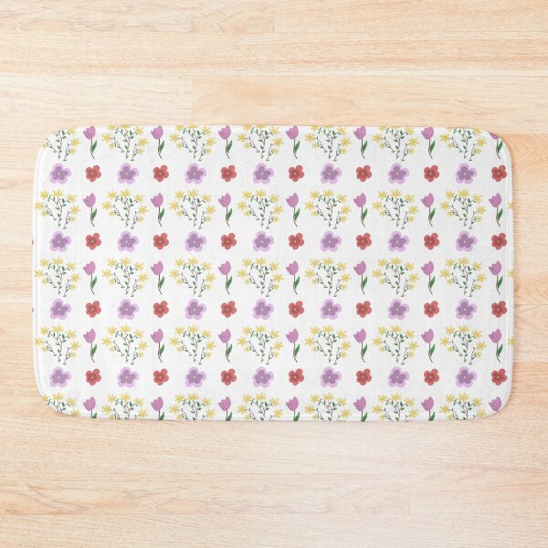 Item preview, Floral Garden Pattern – Pink, Red, and Purple Flowers Design designed and sold by Studio Delulu.