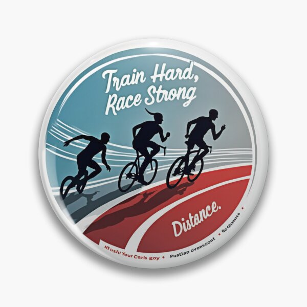 Item preview, Train Hard, Race Strong – Triathlon Motivation Sticker designed and sold by Triathlongram.