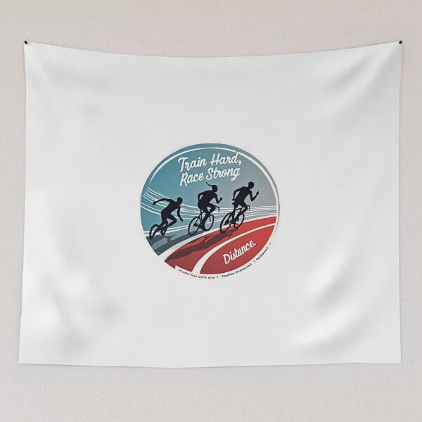 Item preview, Train Hard, Race Strong – Triathlon Motivation Sticker designed and sold by Triathlongram.