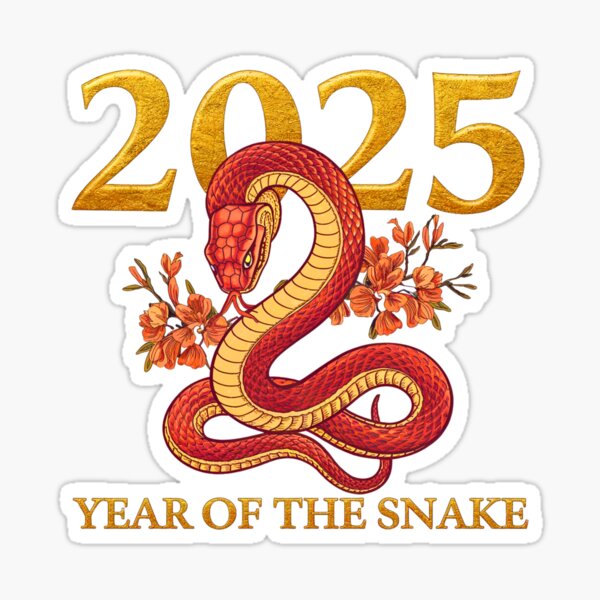 Item preview, 2025 Year of the Snake: Elegant Chinese Zodiac Art designed and sold by Digital Art Boy Prints.