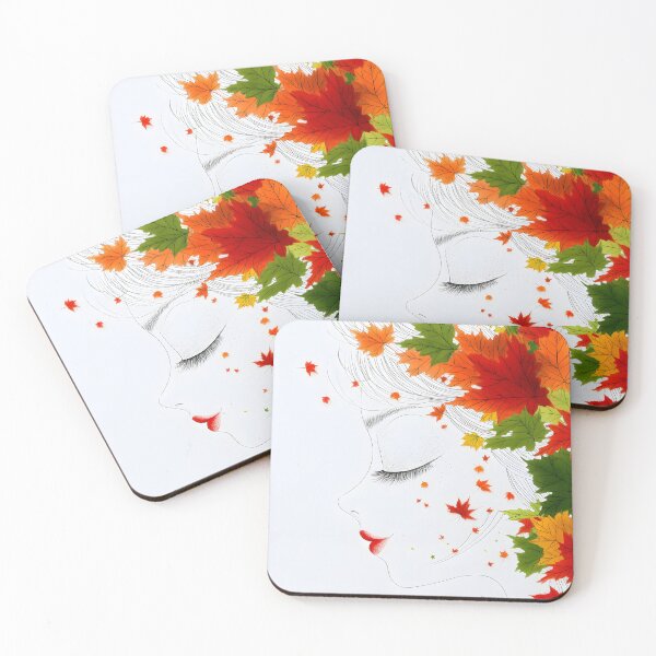 Item preview, Autumn Elegance: A Woman Amidst Fall Leaves designed and sold by Artessie.