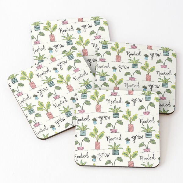 Item preview, Rooted & Growing - Hand-Drawn Plant Pattern designed and sold by joco-studio.
