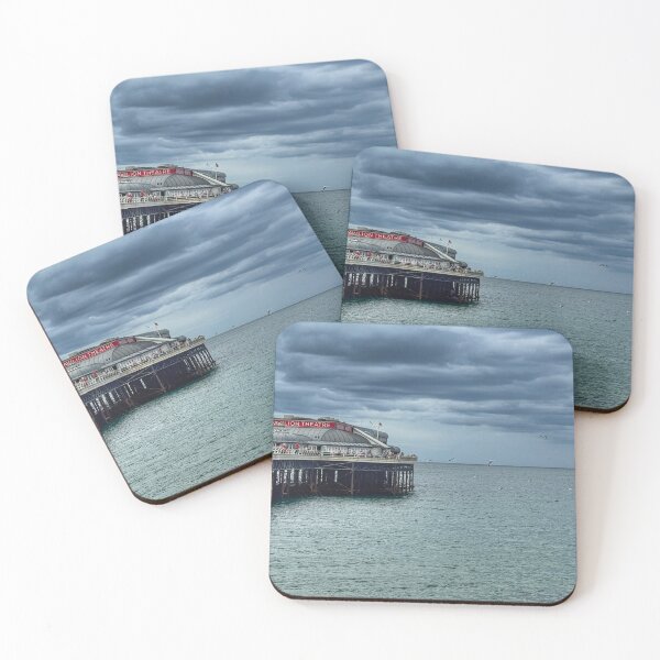 Item preview, Moody Sky at Cromer Pier Norfolk UK Photography designed and sold by MyriadNorfolk.
