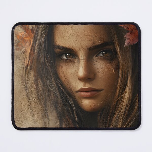 Item preview, Captivating Portrait Amid Autumn Leaves and Beauty designed and sold by Artessie.