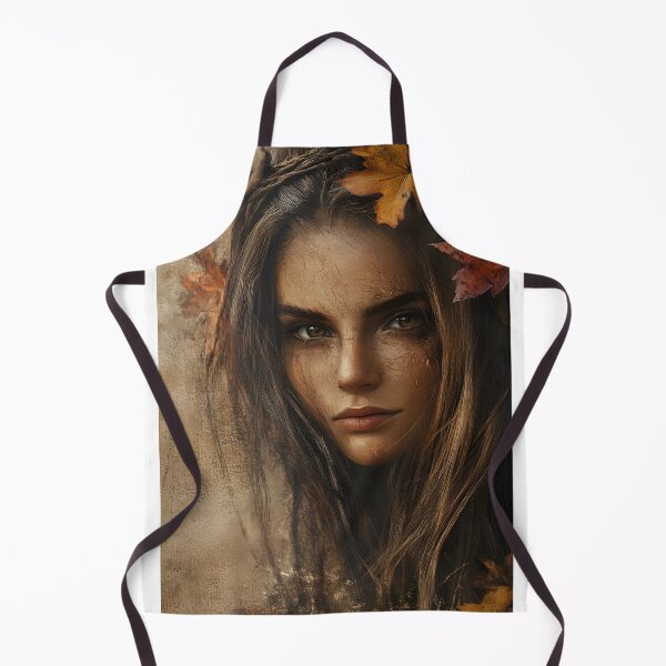 Item preview, Captivating Portrait Amid Autumn Leaves and Beauty designed and sold by Artessie.