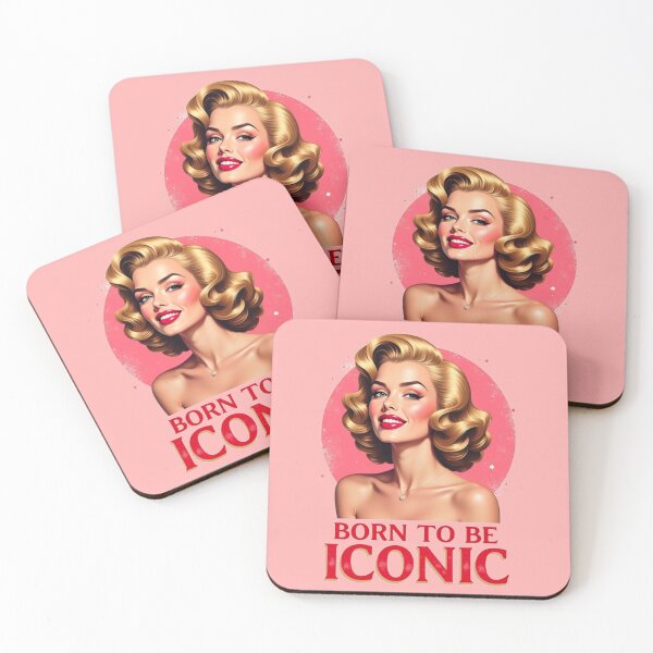Item preview, Born to Be Iconic – Retro Glam Statement Art designed and sold by Neonyx2020.
