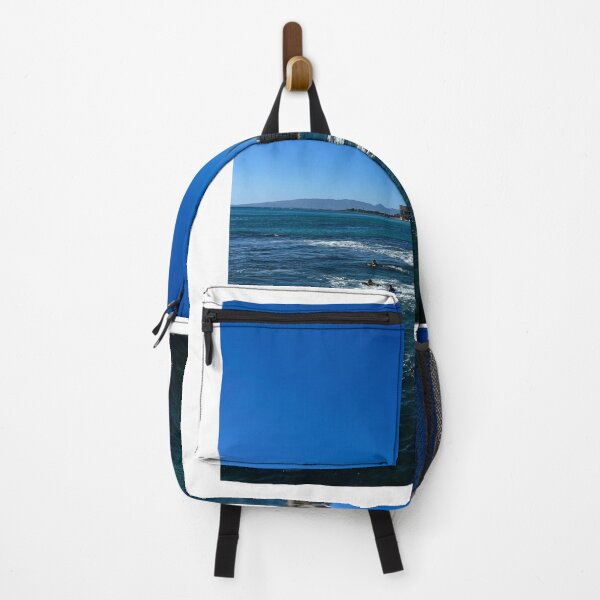 Item preview, Surfers riding waves off Waikiki Beach designed and sold by chelsearavizza.