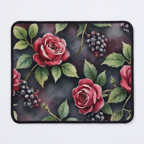 Item preview, Dark Floral Grapes and Blossoms Pattern designed and sold by highvibz72.