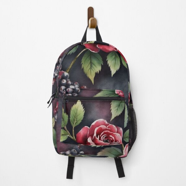 Item preview, Dark Floral Grapes and Blossoms Pattern designed and sold by highvibz72.