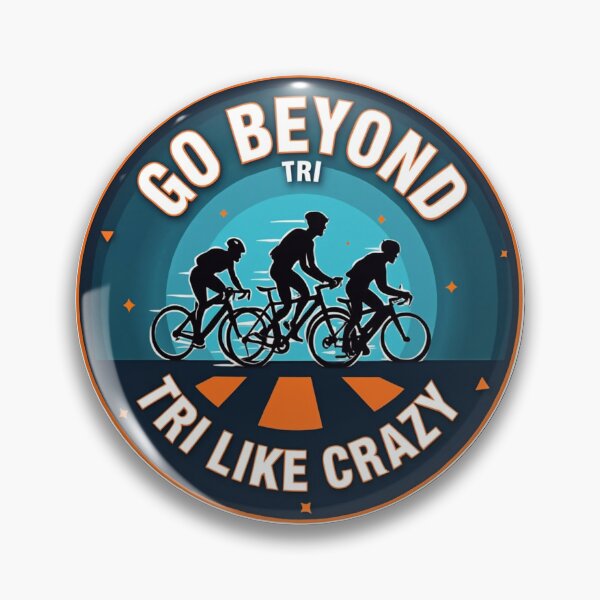 Item preview, Go Beyond the TRI – Limitless Triathlon Motivation Sticker designed and sold by Triathlongram.