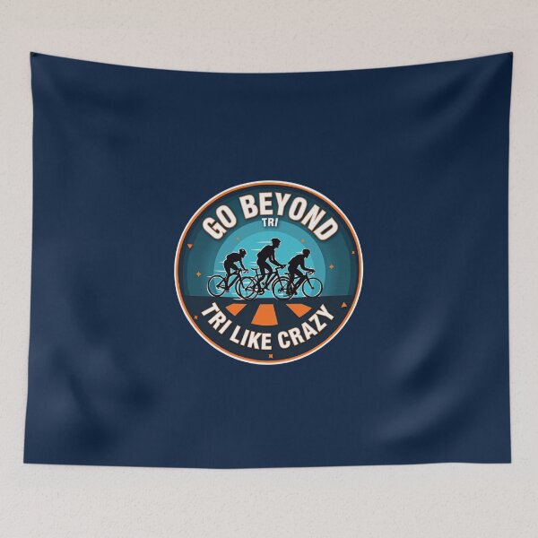Item preview, Go Beyond the TRI – Limitless Triathlon Motivation Sticker designed and sold by Triathlongram.