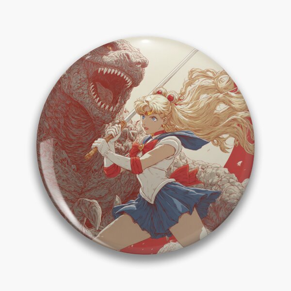 Item preview, Sailor Moon vs Godzilla – Epic Showdown designed and sold by pastel.moonwave.
