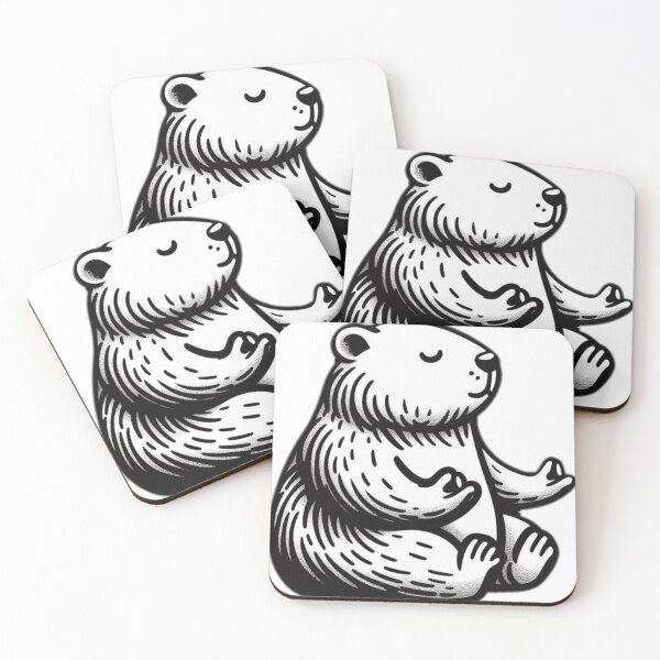 Item preview, animal, yoga, meditation, rodent, wombat designed and sold by strongSpiritEd.