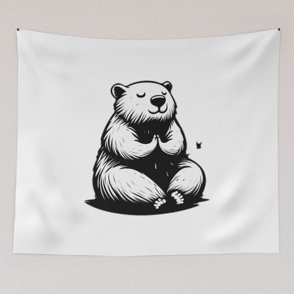 Item preview, animal, yoga, meditation, rodent, wombat designed and sold by strongSpiritEd.