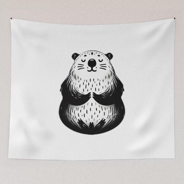 Item preview, animal, yoga, meditation, rodent, wombat designed and sold by strongSpiritEd.