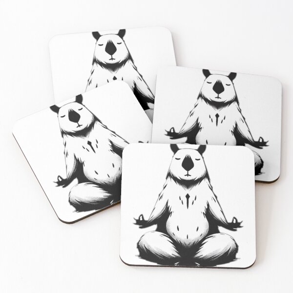 Item preview, animal, yoga, meditation, rodent, wombat designed and sold by strongSpiritEd.