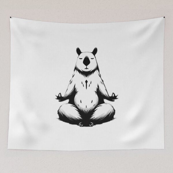 Item preview, animal, yoga, meditation, rodent, wombat designed and sold by strongSpiritEd.