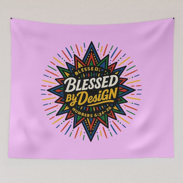 Item preview, Blessed by Design – Numbers 6:24-26 Starburst | Blessed Shirt Design • Faith Logo Art • 2025 Scripture Print designed and sold by FaithDripStudio.