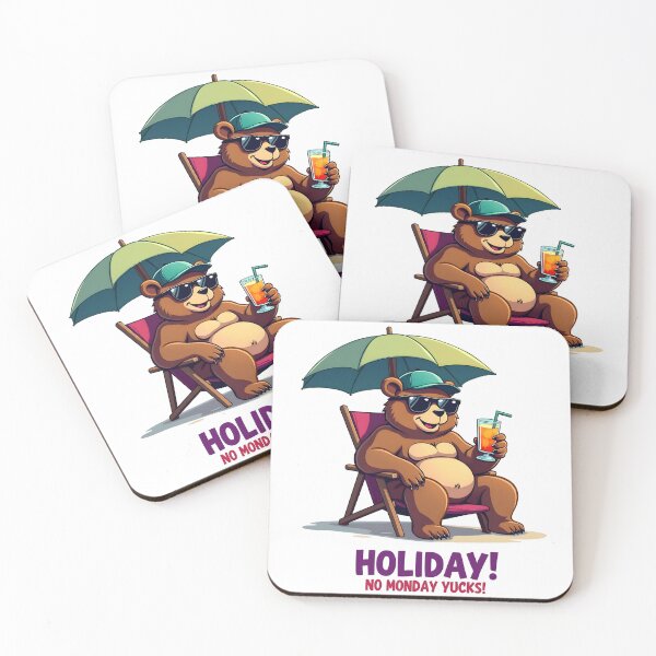 Item preview, Bear Says Holiday No Monday Yucks! - Poster on white background designed and sold by Museum Of Non-Existing Art.