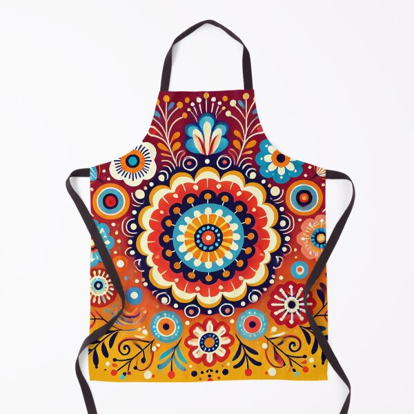 Artikelvorschau, Mandala-inspirierte Blumen – Skandinavische Volkskunst von heidiannemorris © entworfen und verkauft von FOLK ART FUSION by heidiannemorris.