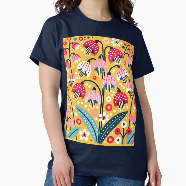 Item preview, Golden Bell Flowers - Scandinavian Folk Art by heidiannemorris © designed and sold by FOLK ART FUSION by heidiannemorris.