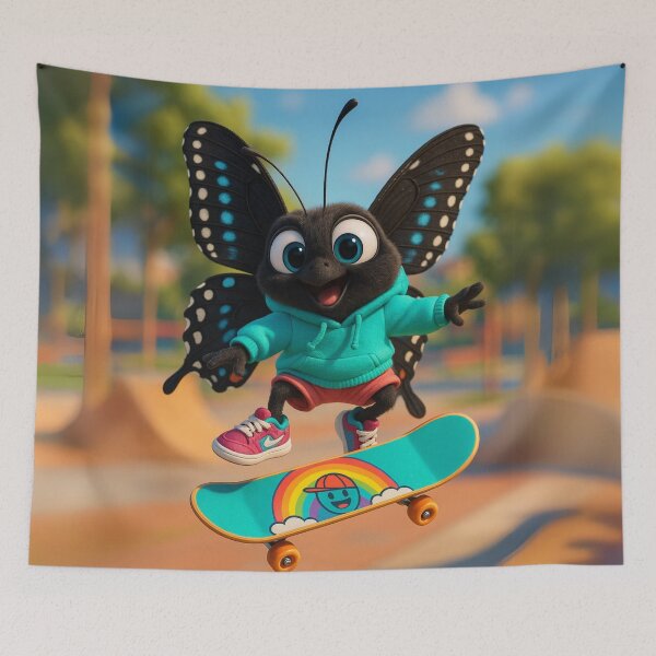 Item preview, Skater Black Swallowtail Butterfly designed and sold by Sillytoe.