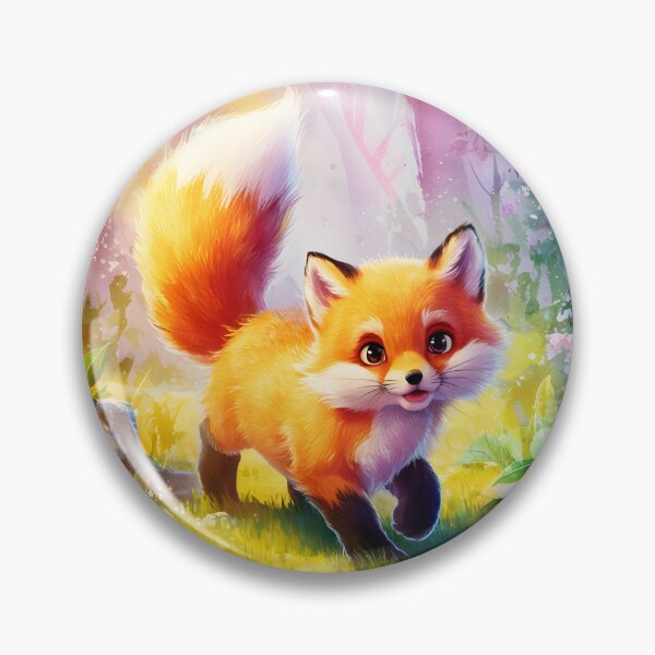 Item preview, Smiling Fox in a Blooming Sakura Forest designed and sold by EmeraldeaArt.