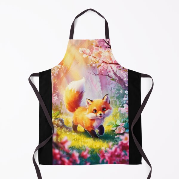Item preview, Smiling Fox in a Blooming Sakura Forest designed and sold by EmeraldeaArt.