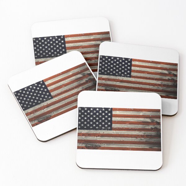 Item preview, Wood with USA flag colors designed and sold by di-Vera-Rosati.