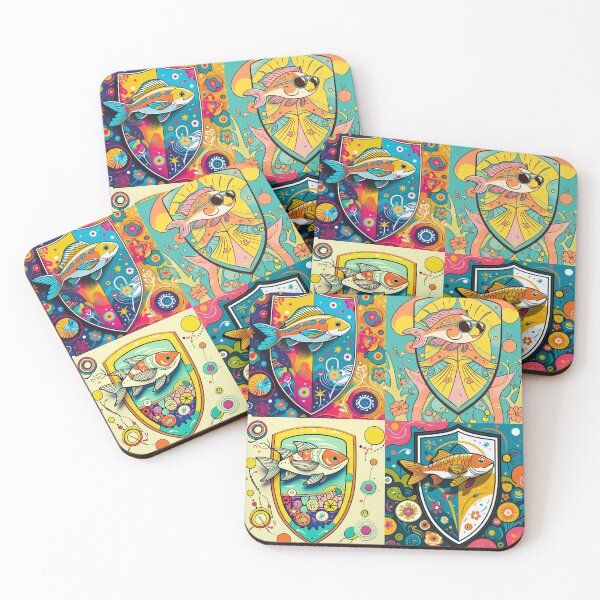 Item preview, Koi Quartet: Shields of Vibrance designed and sold by DariaCraft.