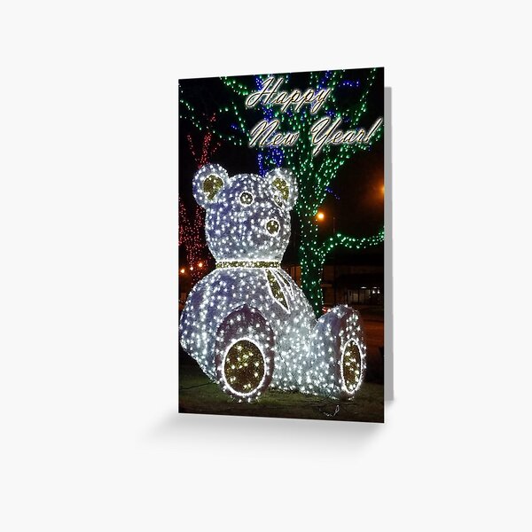 Item preview, Happy New Year's (Christmas Bear) designed and sold by jkartlife.
