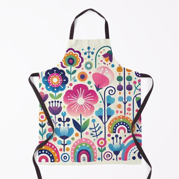 Artikelvorschau, Zarte rosa Volksblumen - Skandinavische Volkskunst von heidiannemorris © entworfen und verkauft von FOLK ART FUSION by heidiannemorris.