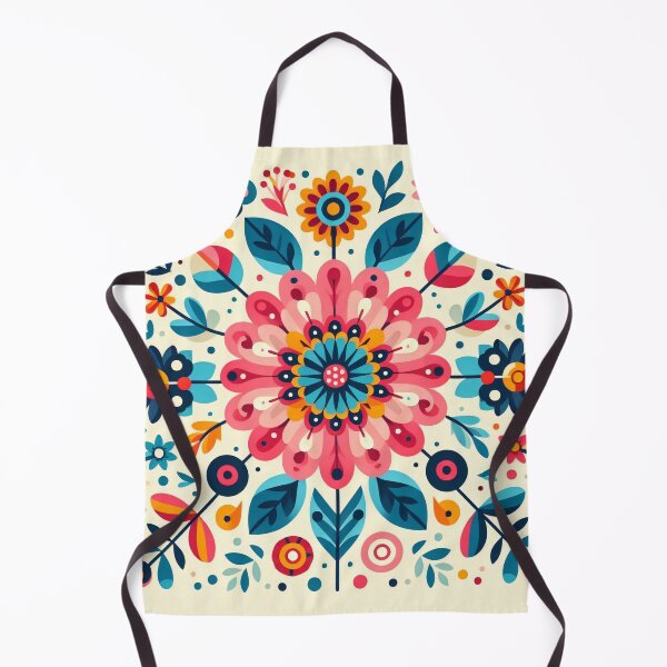 Artikelvorschau, Mandala-inspirierte Blumen – Skandinavische Volkskunst von heidiannemorris © entworfen und verkauft von FOLK ART FUSION by heidiannemorris.